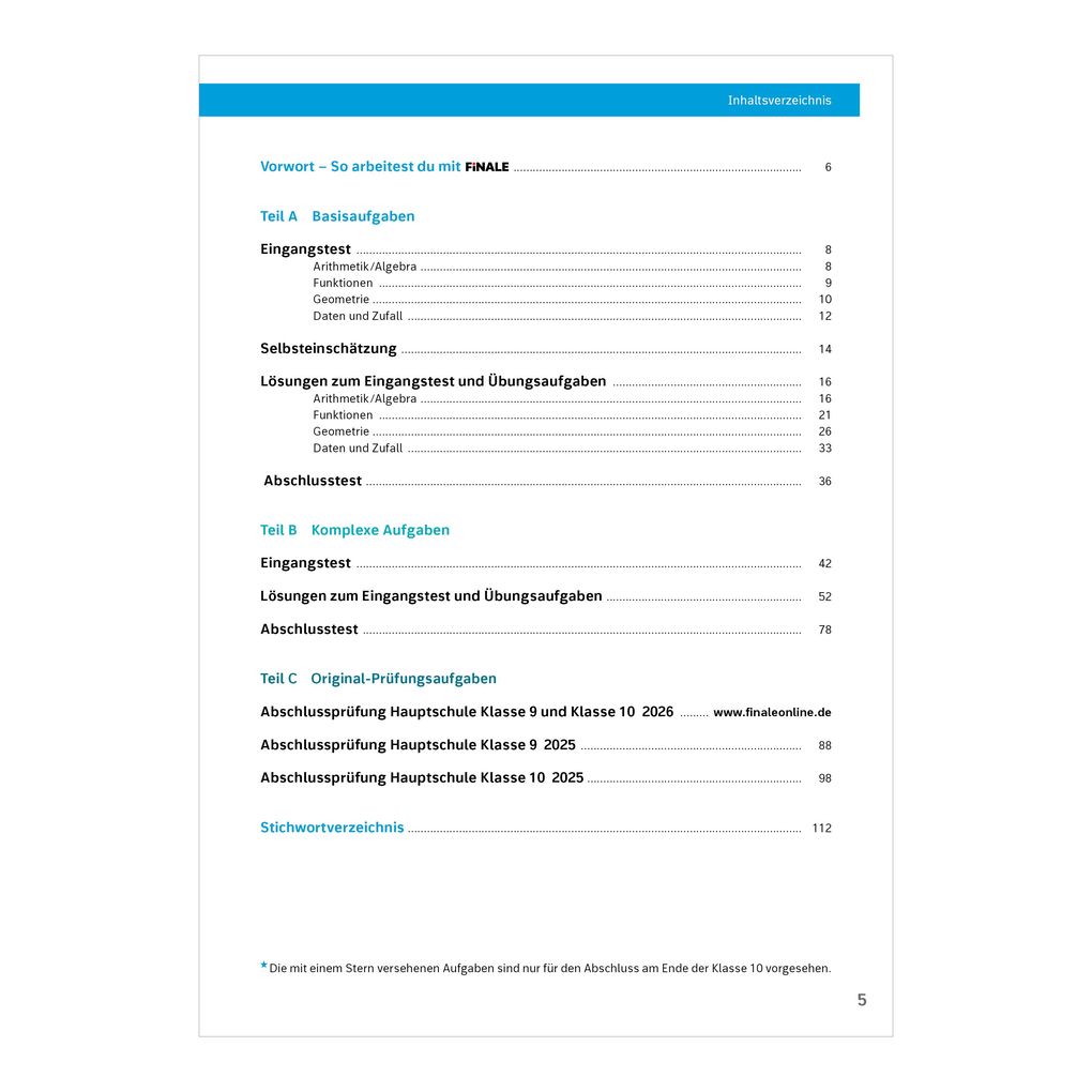 Weitere Ansicht: FiNALE Prüfungstraining Abschluss 9./10. Klasse Hauptschule Niedersachsen | Bernhard Humpert, Martina Lenze, Bernd Liebau, Peter Welzel