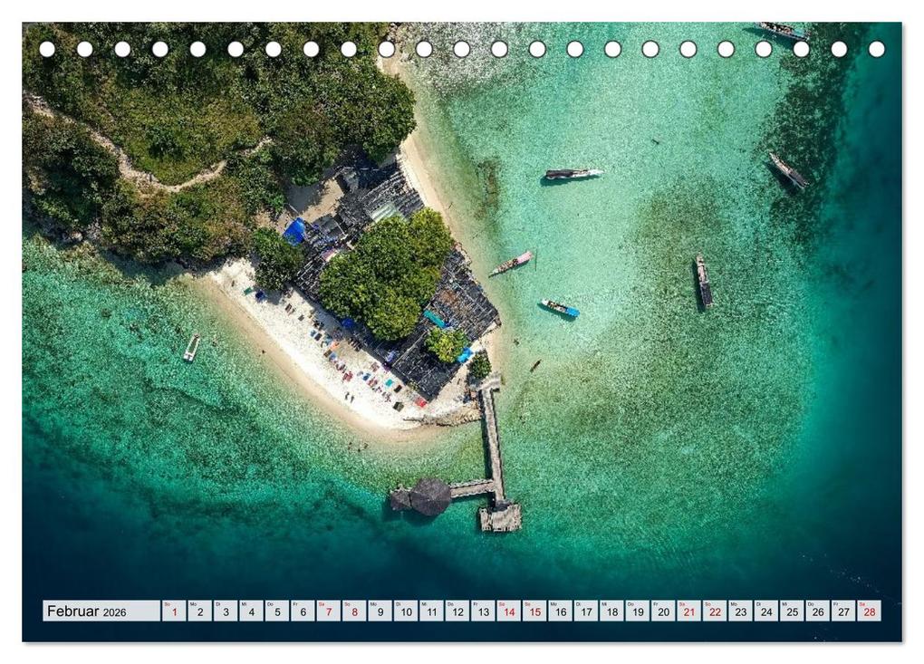 Weitere Ansicht: Indonesien von oben - spektakuläre Landschaften aus der Vogelperspektive (Tischkalender 2026 DIN A5 | Jörn Heller, Calvendo