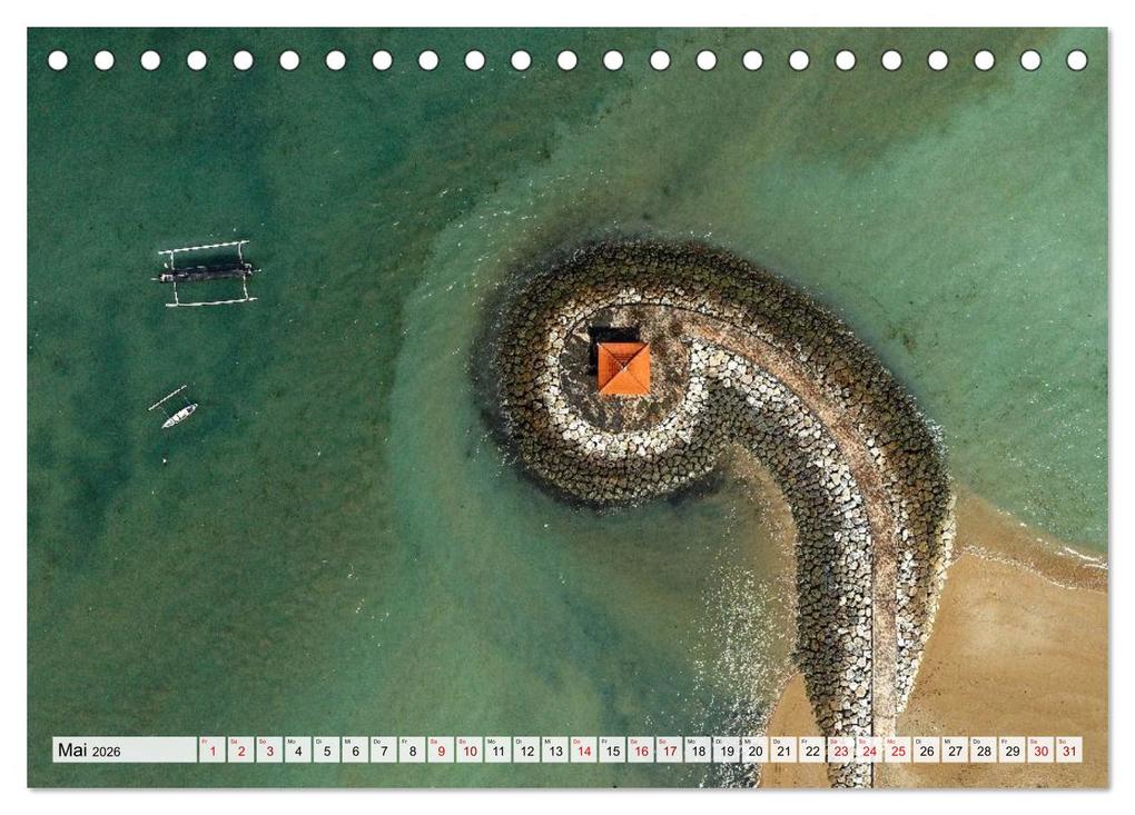 Weitere Ansicht: Indonesien von oben - spektakuläre Landschaften aus der Vogelperspektive (Tischkalender 2026 DIN A5 | Jörn Heller, Calvendo