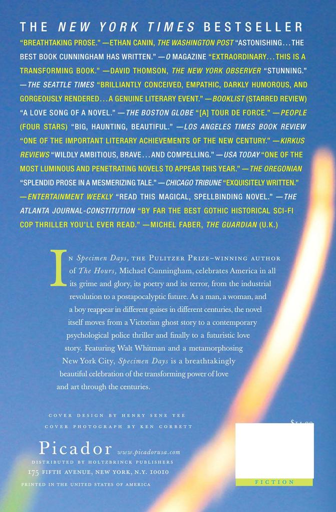 Weitere Ansicht: Specimen Days | Michael Cunningham