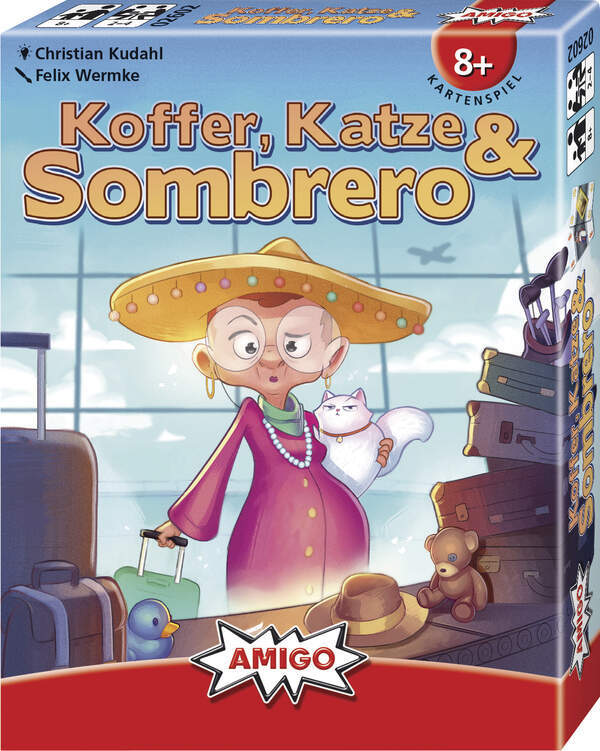 Weitere Ansicht: Koffer, Katze & Sombrero