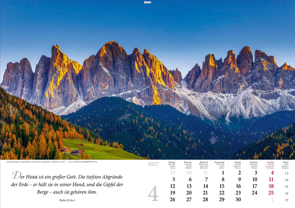 Weitere Ansicht: Lobet, ihr Berge, den Herrn 2027