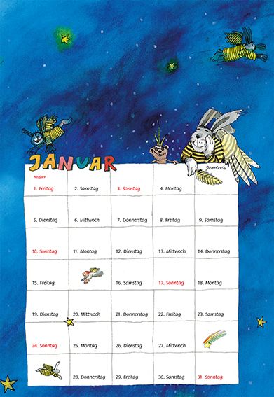 Weitere Ansicht: Janosch Tigerentenkalender 2027 | Janosch