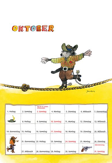 Weitere Ansicht: Janosch Tigerentenkalender 2027 | Janosch