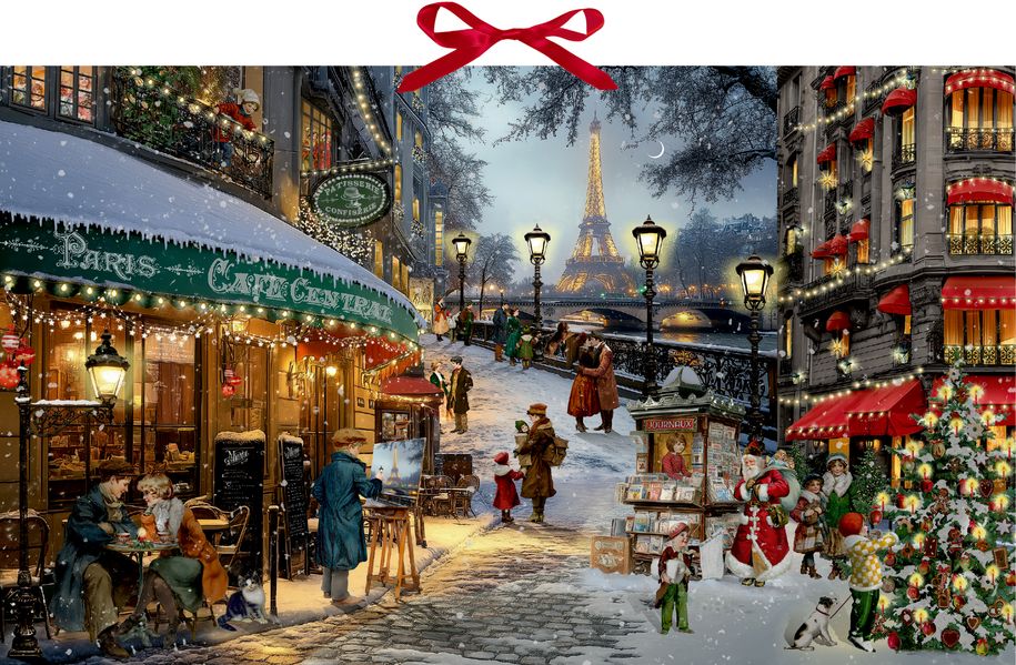Produktbild: Wand-Adventskalender - Romantische Weihnachten in Paris