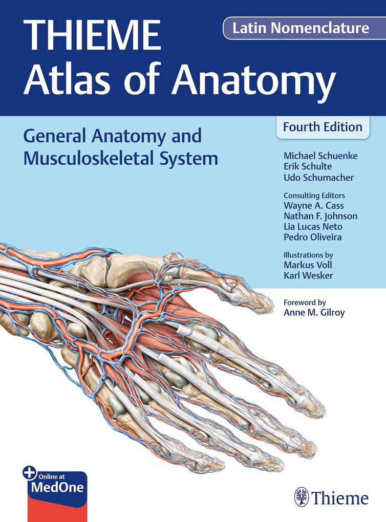 Produktbild: General Anatomy and Musculoskeletal System (THIEME Atlas of Anatomy), Latin Nomenclature | Michael Schuenke, Erik Schulte, Udo Schumacher, Wayne A. Cass, Nathan Johnson