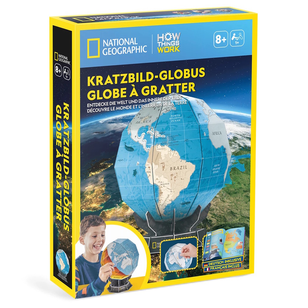 Produktbild: CubicFun - National Geographic MINT Kratzbild-Globus