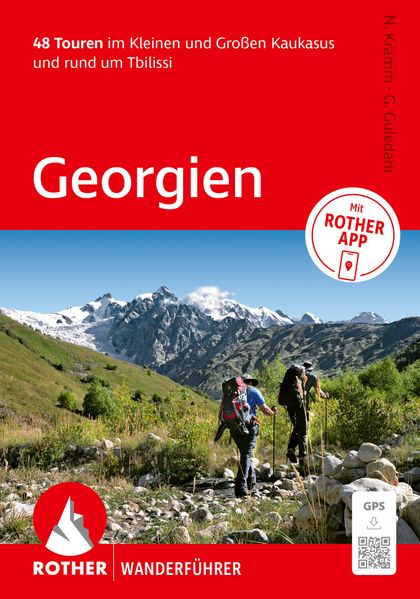 Produktbild: ROTHER Wanderführer Georgien. 48 Touren im Kleinen und Großen Kaukasus und rund um Tbilissi | Nina Kramm