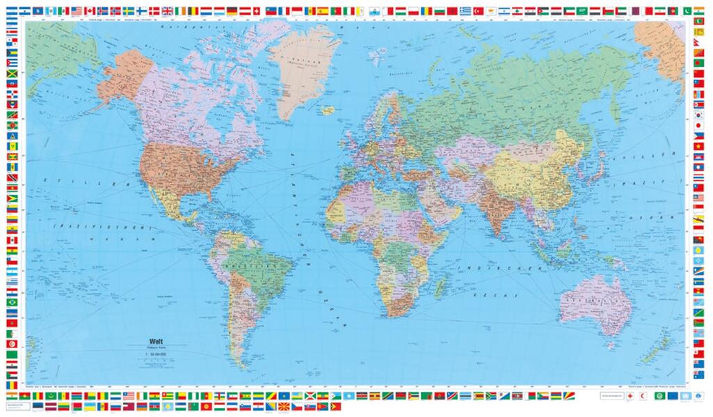 Produktbild: Weltkarte politisch Poster