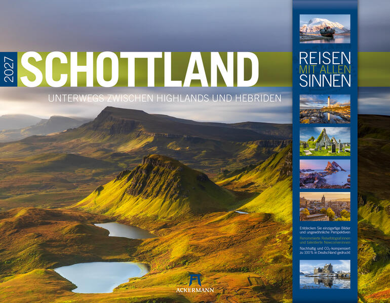 Produktbild: Schottland Kalender 2027 | Unterwegs zwischen Highlands und Hebriden | Ackermann Kunstverlag GmbH