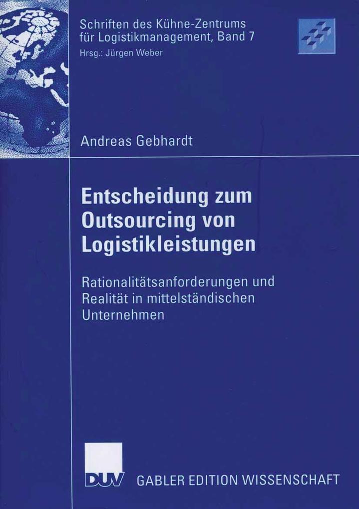 Produktbild: Entscheidung zum Outsourcing von Logistikleistungen | Andreas Gebhardt