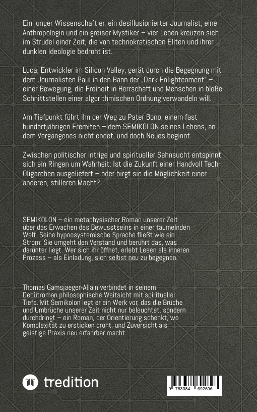 Weitere Ansicht: Semikolon | Thomas Gamsjaeger-Allain
