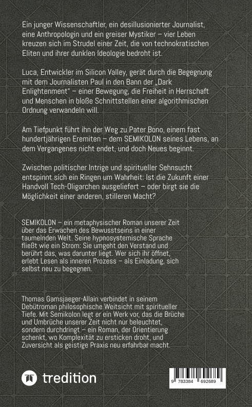 Weitere Ansicht: Semikolon | Thomas Gamsjaeger-Allain