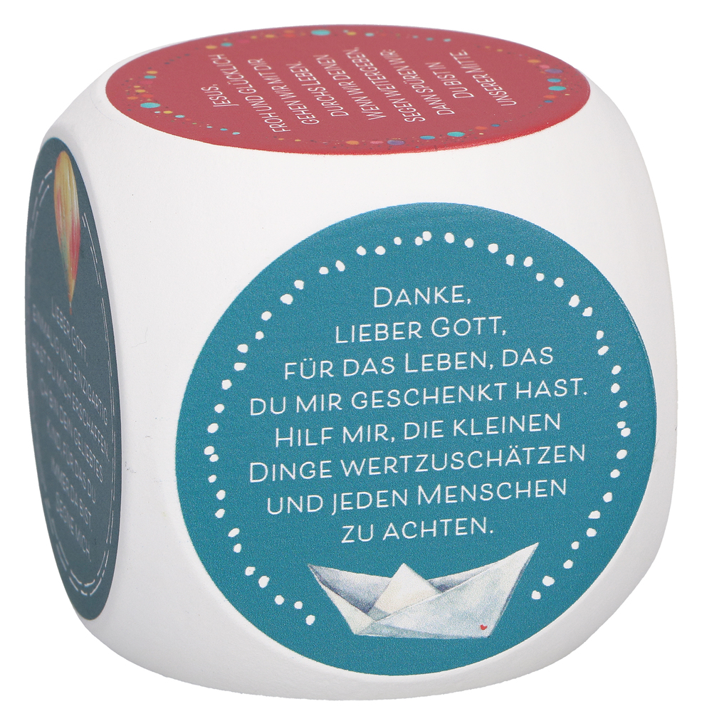 Weitere Ansicht: Gebetswürfel für Kinder mit Dankgebeten