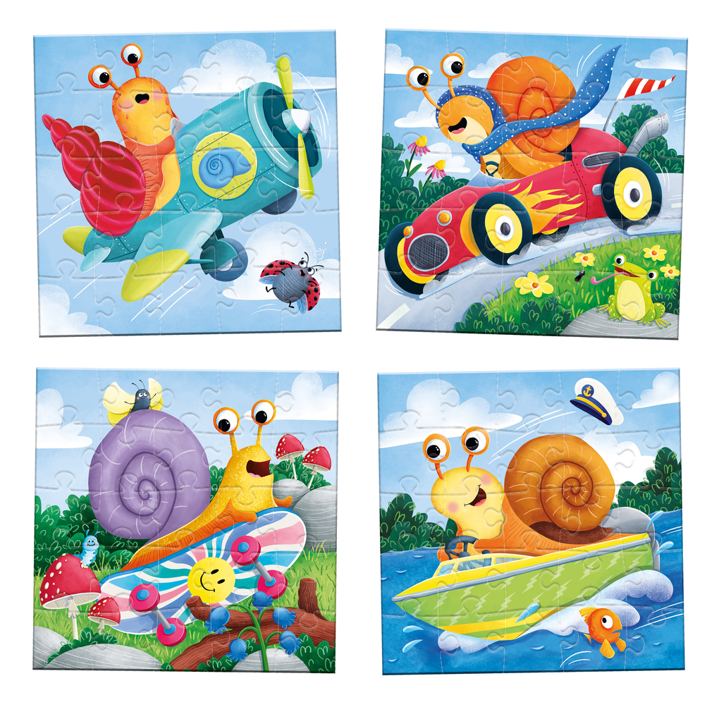 Weitere Ansicht: Schnelle Schnecken - 4 Puzzles