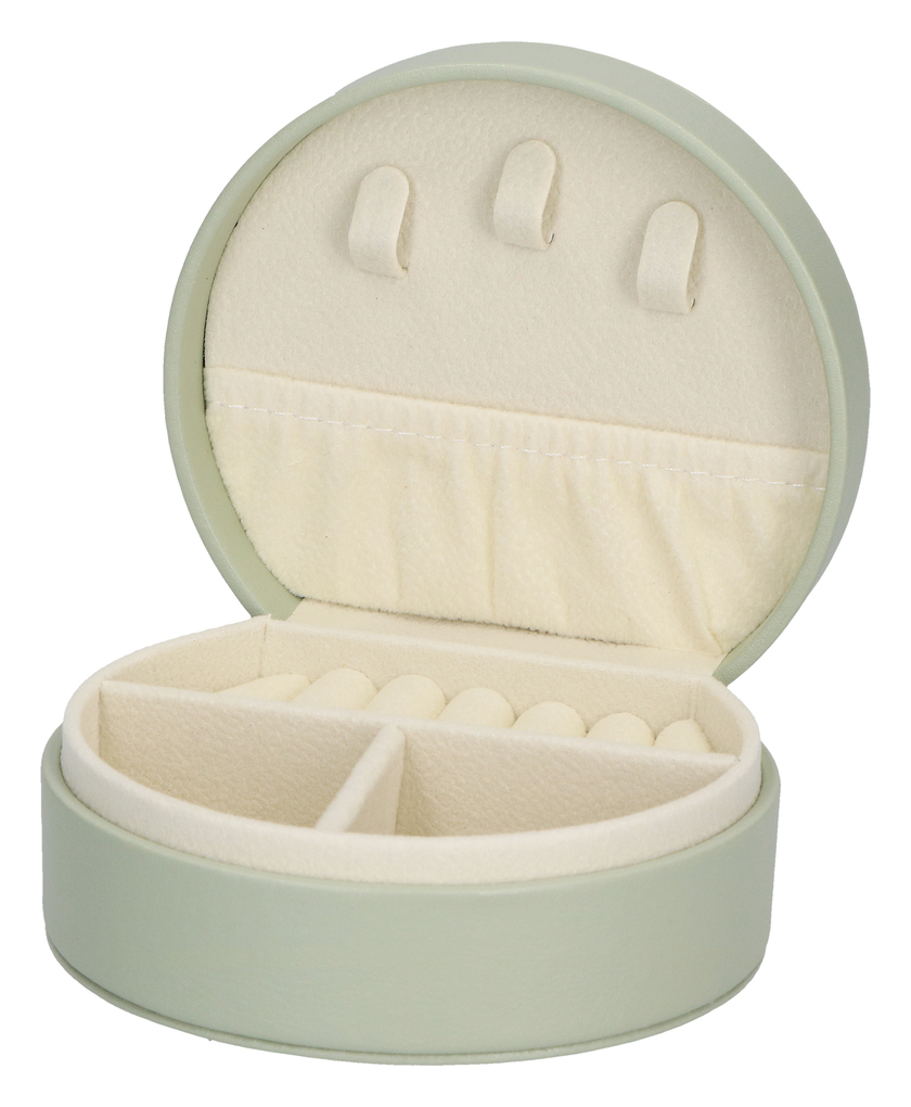 Weitere Ansicht: Schmuckkästchen für Kinder aus salbeigrünem Kunstleder