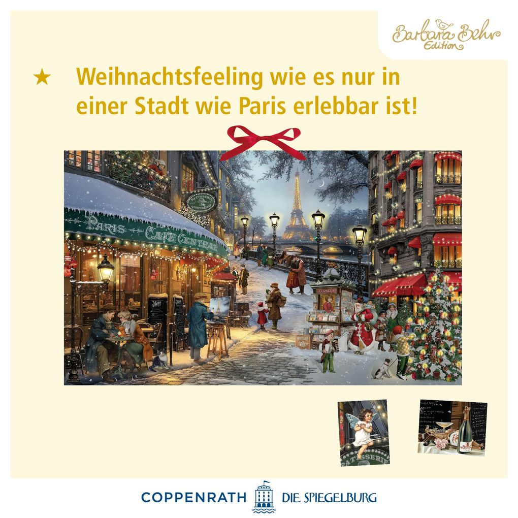 Weitere Ansicht: Wand-Adventskalender - Romantische Weihnachten in Paris