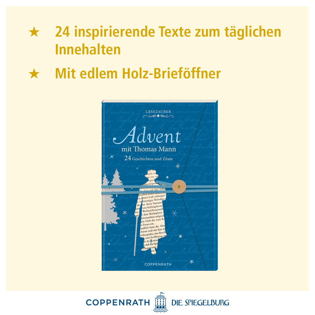 Weitere Ansicht: Brief-Adventskalenderbuch - Advent mit Thomas Mann | Christina Kölsch