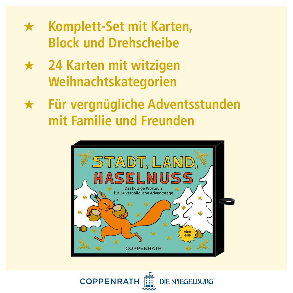 Weitere Ansicht: Schachtelspiel - Stadt, Land, Haselnuss