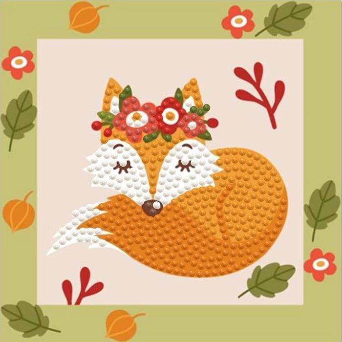 Weitere Ansicht: Dotzies - Diamond Painting Kleiner Fuchs