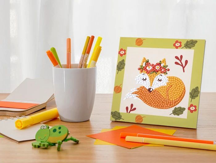 Weitere Ansicht: Dotzies - Diamond Painting Kleiner Fuchs