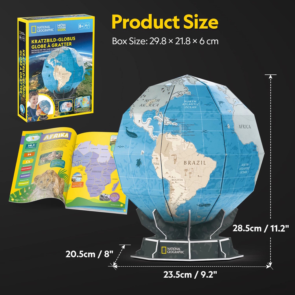 Weitere Ansicht: CubicFun - National Geographic MINT Kratzbild-Globus