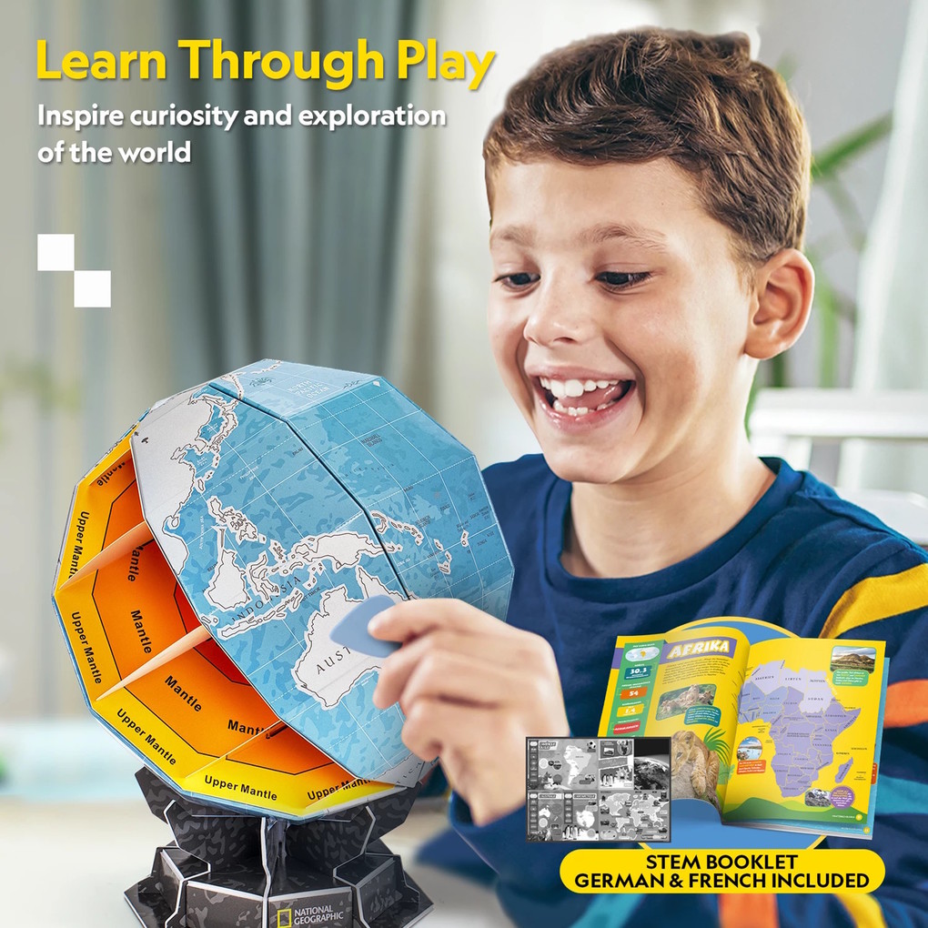 Weitere Ansicht: CubicFun - National Geographic MINT Kratzbild-Globus