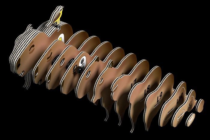 Weitere Ansicht: EUGY - 3D Bastelset Wasserschwein