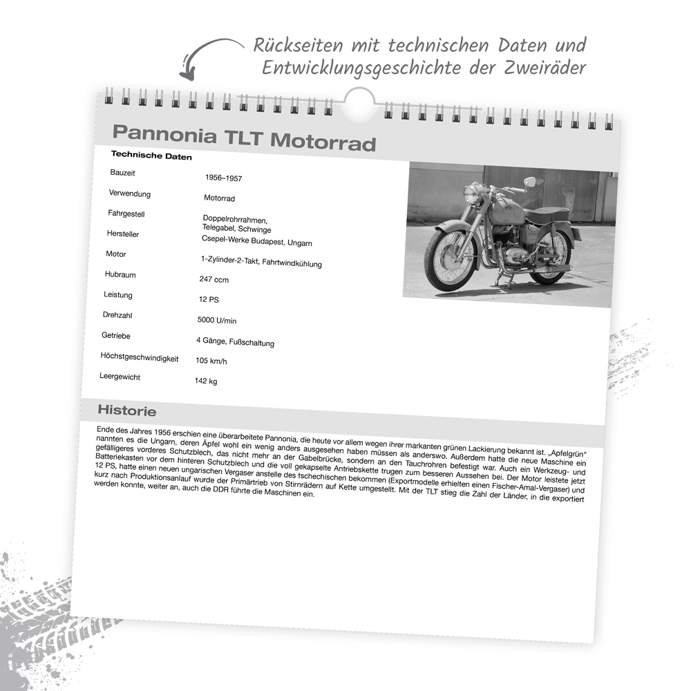 Weitere Ansicht: TRÖTSCH - Technikkalender DDR-Zweiräder 2027