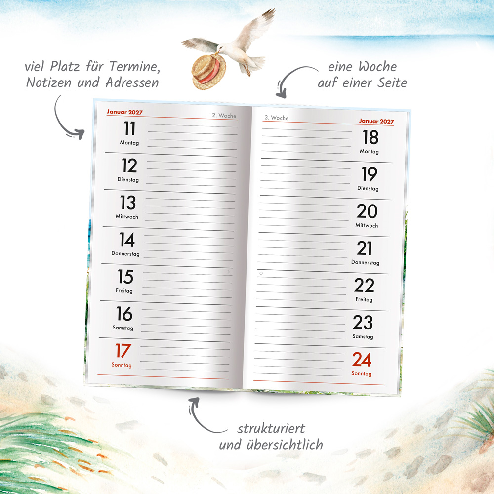 Weitere Ansicht: TRÖTSCH - Taschenterminer Maritim 2027