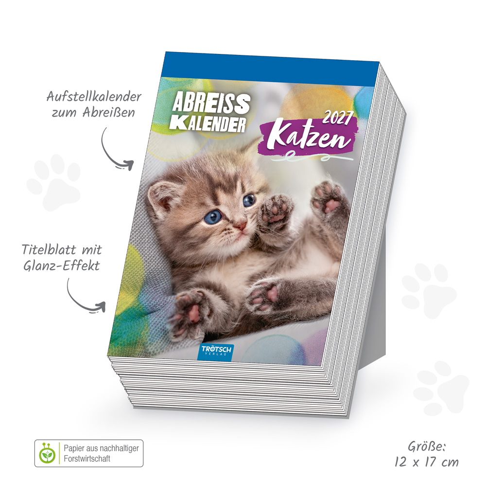 Weitere Ansicht: TRÖTSCH - Abreißkalender Katzen 2027