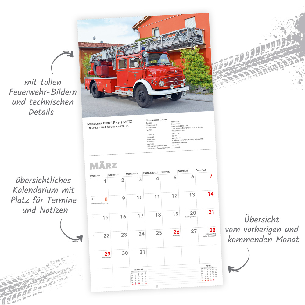 Weitere Ansicht: TRÖTSCH - Broschürenkalender Feuerwehren 2027