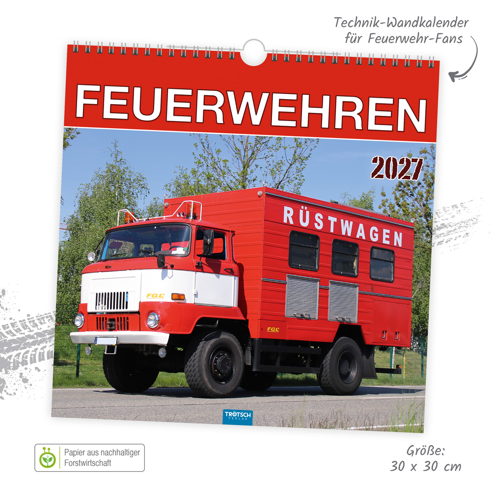 Weitere Ansicht: TRÖTSCH - Technikkalender Feuerwehren 2027