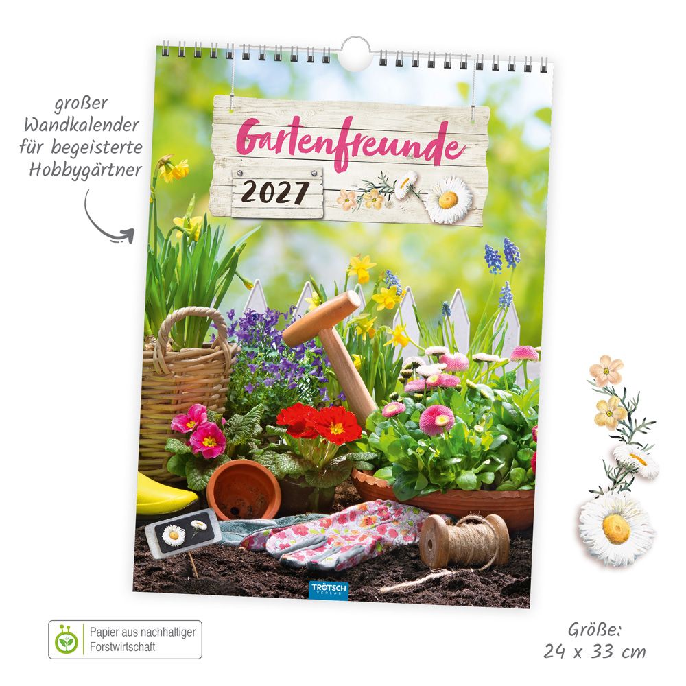 Weitere Ansicht: TRÖTSCH - Classickalender Gartenfreunde 2027