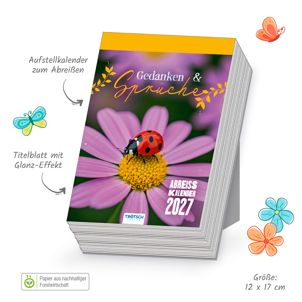Weitere Ansicht: TRÖTSCH - Abreißkalender Gedanken und Sprüche 2027