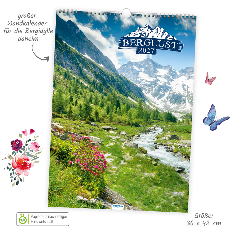Weitere Ansicht: TRÖTSCH - Großbildkalender Berglust 2027