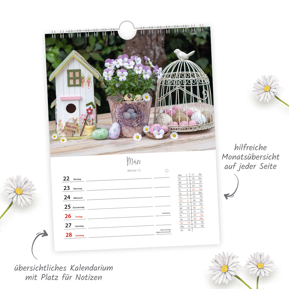 Weitere Ansicht: TRÖTSCH - Wochenkalender zum Hängen Landliebe 2027