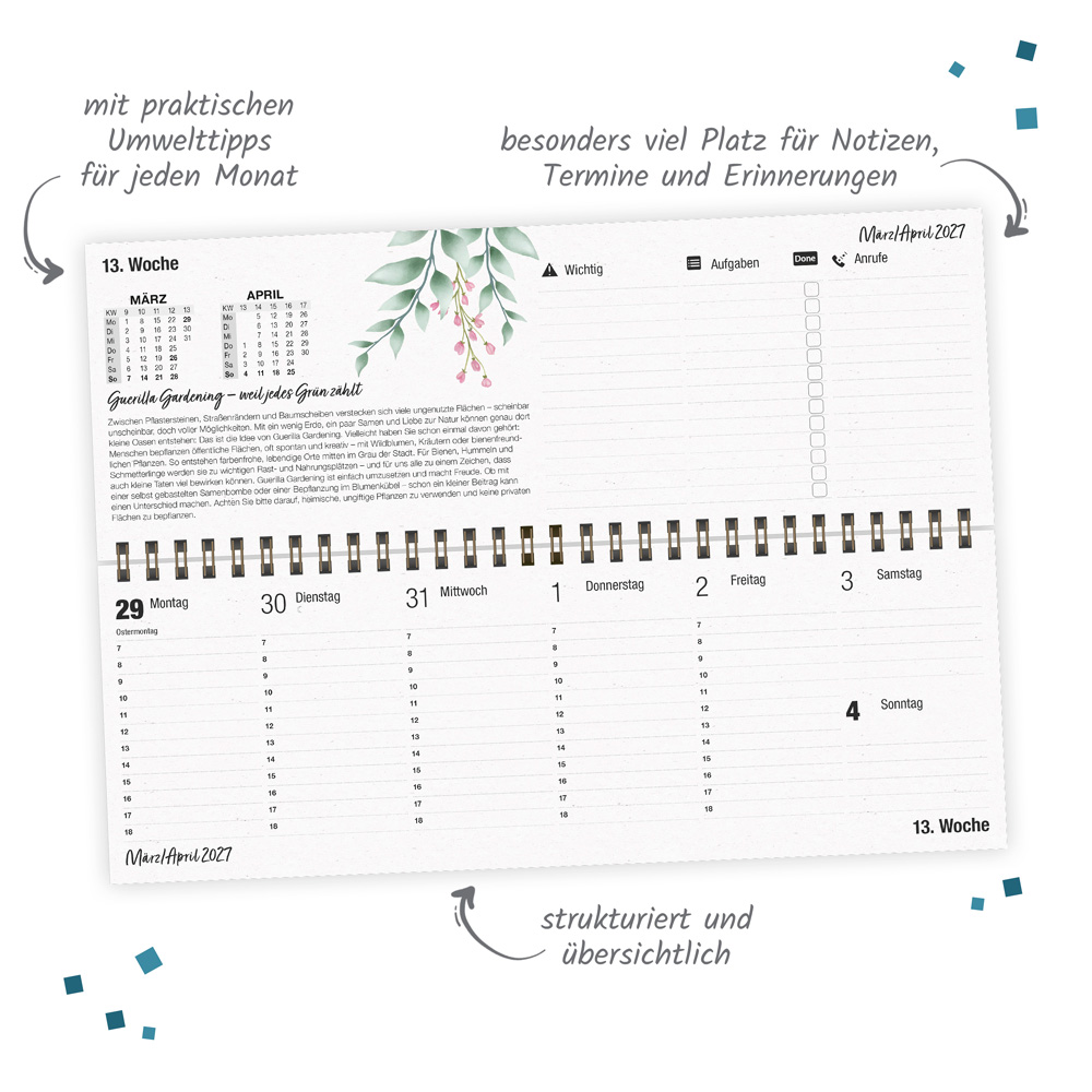 Weitere Ansicht: TRÖTSCH - Wochentischkalender Natur 2027