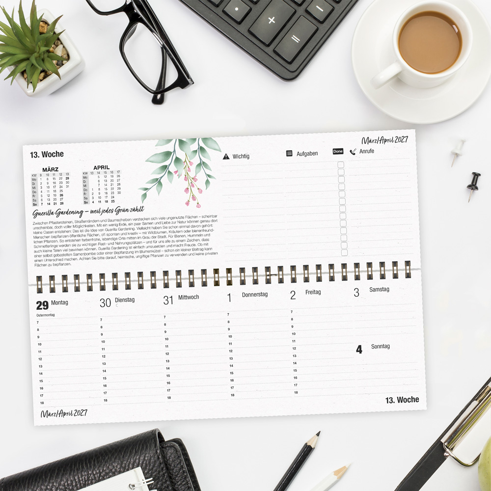 Weitere Ansicht: TRÖTSCH - Wochentischkalender Natur 2027