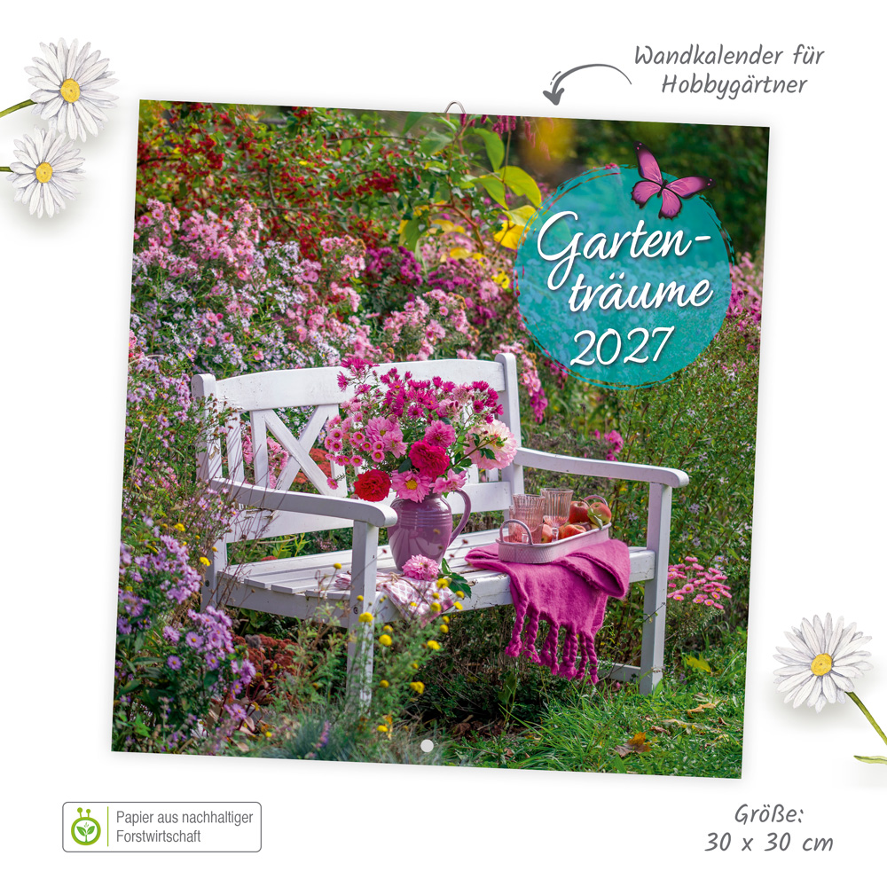 Weitere Ansicht: TRÖTSCH - Broschürenkalender Gartenträume 2027