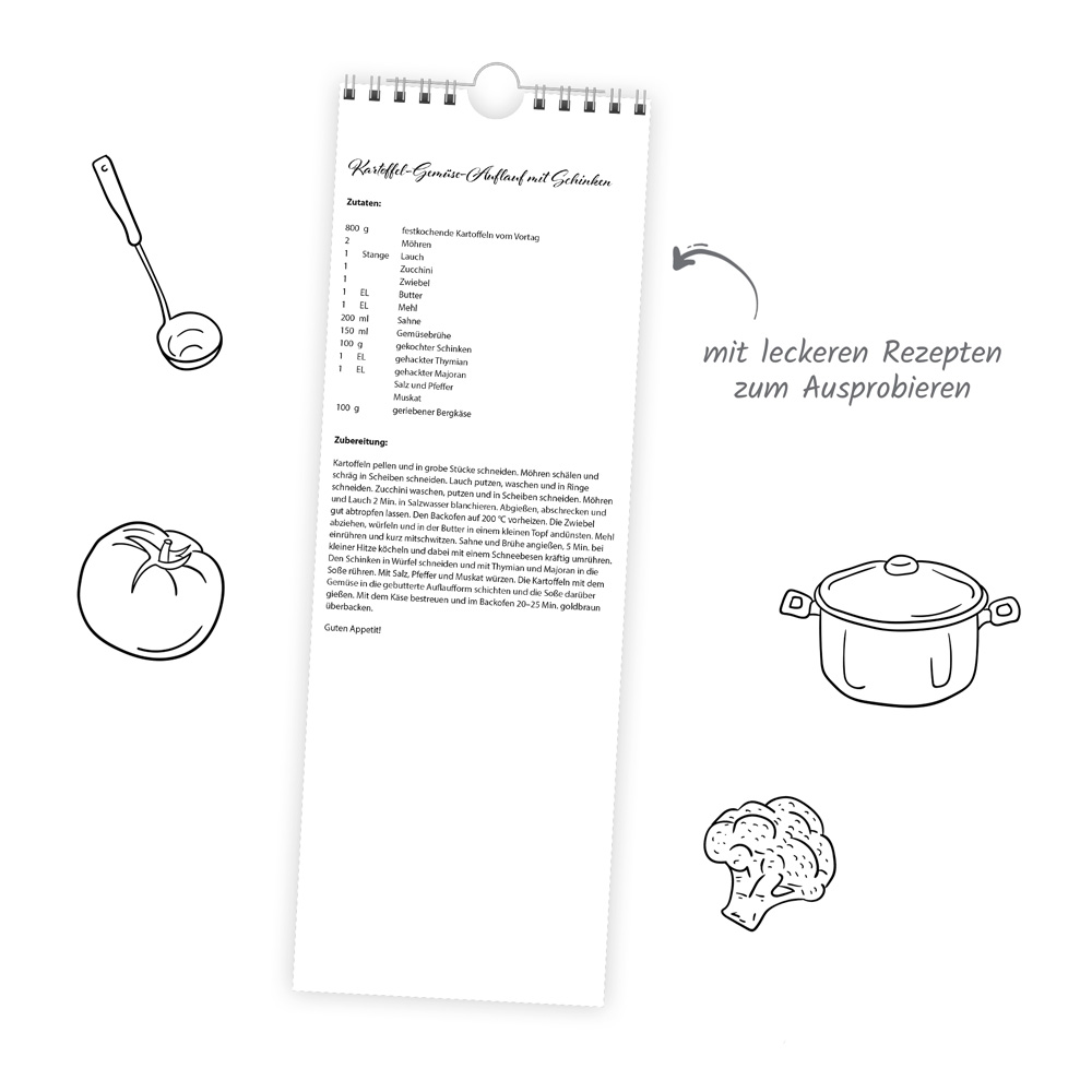 Weitere Ansicht: TRÖTSCH - Streifenkalender Küchennotiz 2027 Notizkalender
