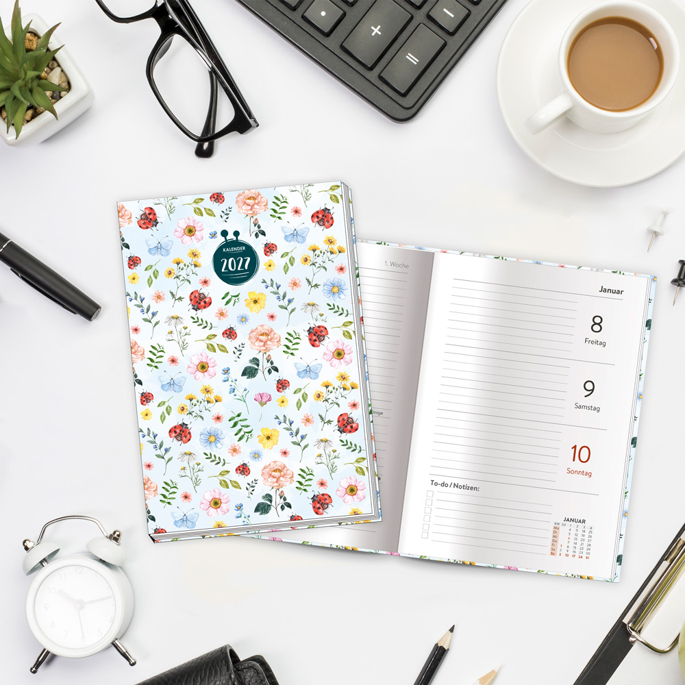 Weitere Ansicht: TRÖTSCH - Taschenkalender A6 Marienkäfer 2027