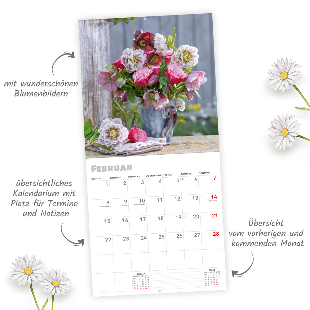 Weitere Ansicht: TRÖTSCH - Broschürenkalender Blumenkalender 2027
