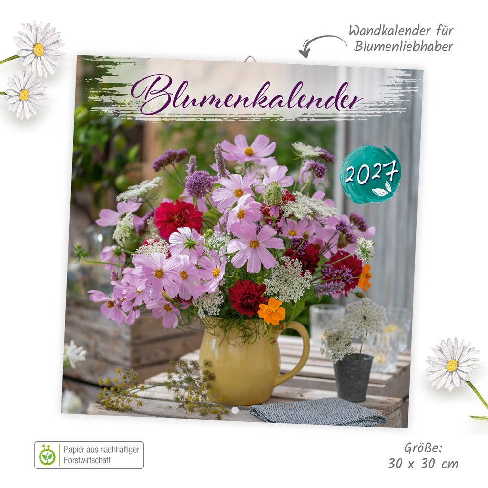 Weitere Ansicht: TRÖTSCH - Broschürenkalender Blumenkalender 2027