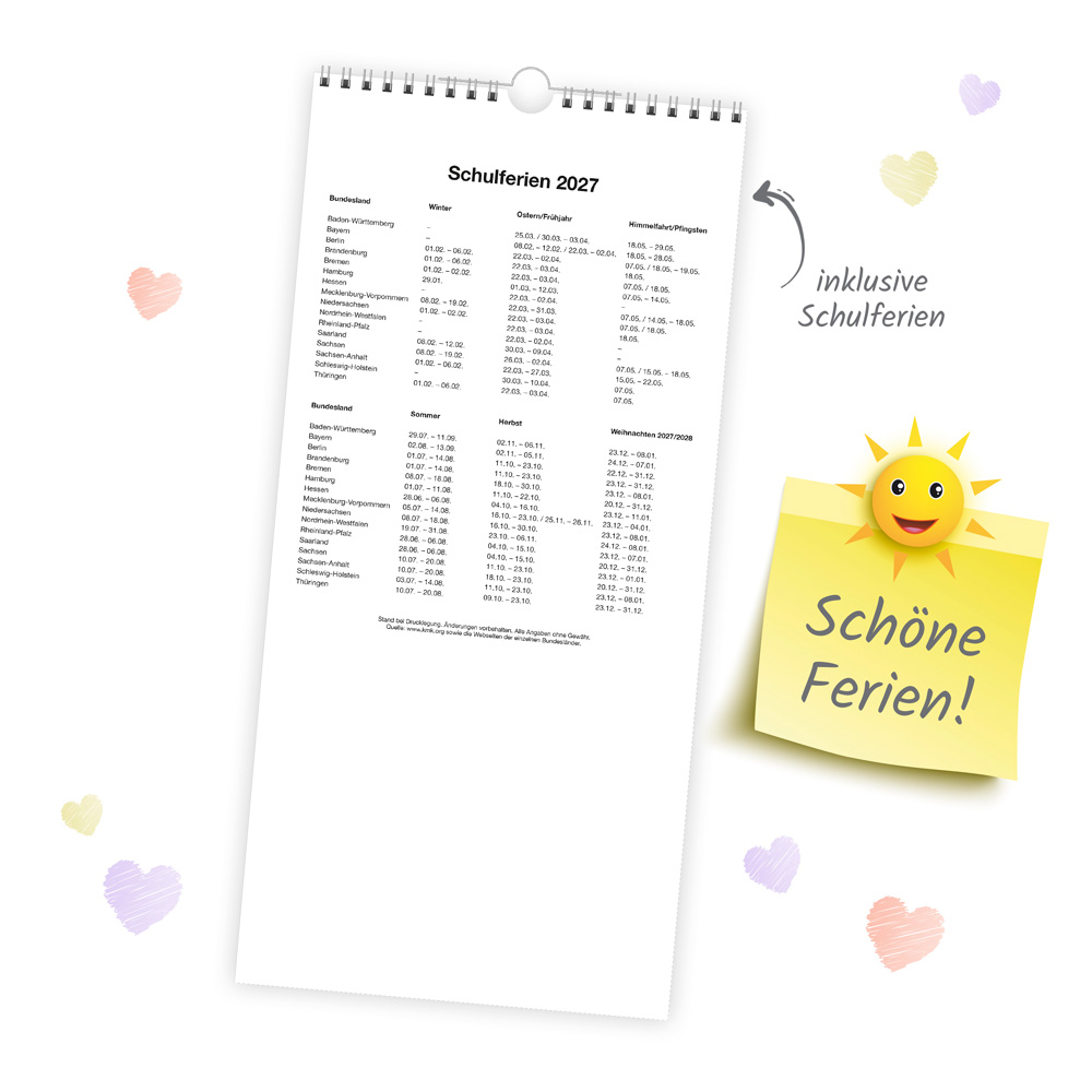 Weitere Ansicht: TRÖTSCH - Familienkalender Familienterminer 2027