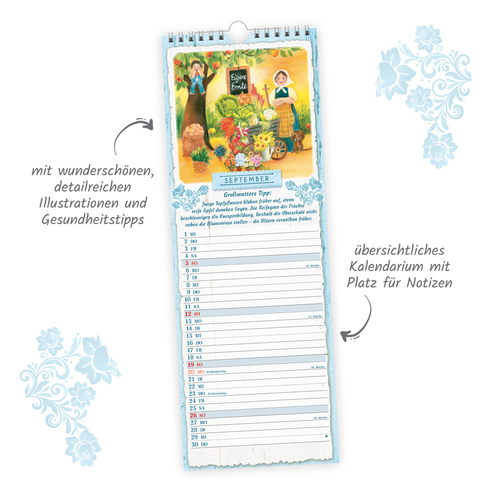 Weitere Ansicht: TRÖTSCH - Maxi-Streifenkalender Großmutters Küche 2027