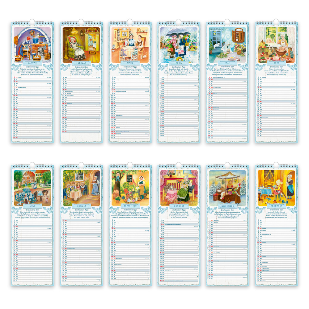 Weitere Ansicht: TRÖTSCH - Maxi-Streifenkalender Großmutters Küche 2027