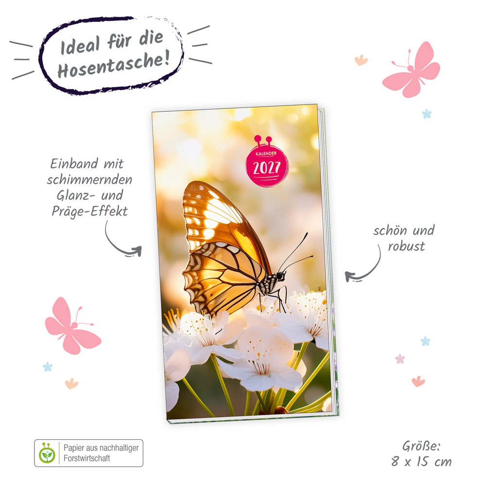 Weitere Ansicht: TRÖTSCH - Taschenterminer Schmetterling 2027