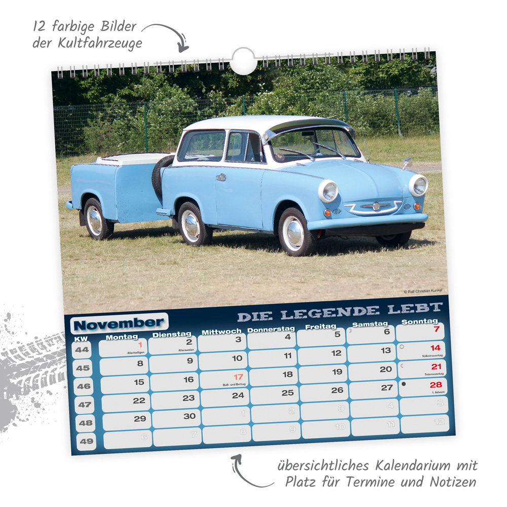 Weitere Ansicht: TRÖTSCH - Technikkalender Trabant 2027