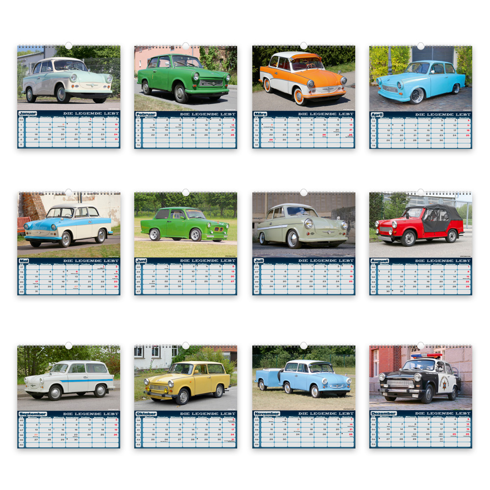 Weitere Ansicht: TRÖTSCH - Technikkalender Trabant 2027